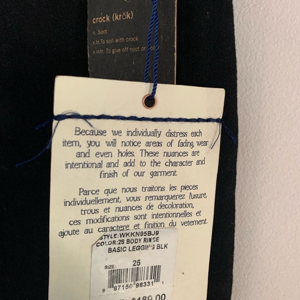 True Religion sz 25 Basic Black Skinny jeans NWT - Picture 4 of 8